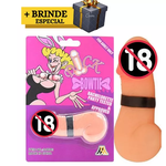 Kit despedida de solteira tapa lata pênis e gravata borboleta em formato