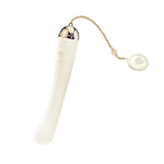 Vibrador Ponto G Zalo Lolita Momoko G Spot Vibrador com Aplicativo - Branco - Recarregável 8 modos de vibração banhado em ouro 18K 