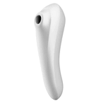 Vibrador Sucção Dual Pleasure Branco Satisfyer - Recarregável - sugador