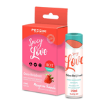 Cosmético gel para sexo oral spicy Love Morango Champanhe Pessini 15ml