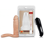 Anel para Dupla Penetração Companheiro 12,4x3cm com Vibro - Simulado de pênis - Anel para penetração anal