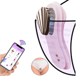 Vibrador de calcinha com imã em formato de concha por aplicativo