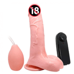 Pênis realístico ejaculador com vibração