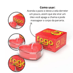  Kit Noite Perfeita - Petálas, calda picante e vela de massagem