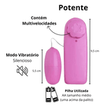 Vibrador bullet com fio e anel peniano kit