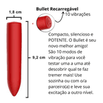 KIT PRAZER SEM LIMITES -Bullet, facilitador anal e plug anal 