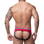 CUECA SUPLEX VERMELHA FRENTE SLIP ATRAS JOCK - tamanho U