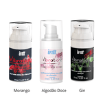 Kit Vibration Power - Morango, Algodão Doce e Gin - Gel Com Efeito De Vibração, Pulsação E Aquecimento (79,90 cada) Copia