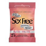 Preservativo camisinha - Preservativo Lubrificado Sex Free - Aroma 