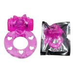 Anel Vibrador Peniano gatinho - a bateria - Cores Rosa ou Roxo