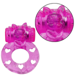 Anel Vibrador Peniano gatinho - a bateria - Cores Rosa ou Roxo