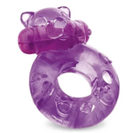 Anel Peniano com Vibrador e Silicone Flexível - diversas cores 