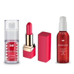 Kit Essencia - gel clitoriano excitante, Bullet e lubrificante Beijável a base de água 