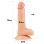 Dildo Pênis Realístico com Ventosa - Maleável - flexível - macio 