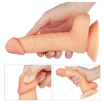 Dildo Pênis Realístico com Ventosa - Maleável - flexível - macio 