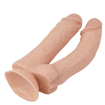 Dildo Pênis Realistico Prótese Dupla - Leke - 19,5 x 3,5cm