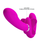 Vibrador Strapless de casal com Ponto G,Estimulador clitoriano recarregável 