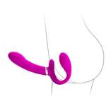 Vibrador Strapless de casal com Ponto G,Estimulador clitoriano recarregável 