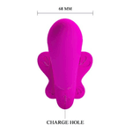 Vibrador Strapless de casal com Ponto G,Estimulador clitoriano recarregável 
