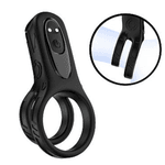 Anel Peniano Duplo com Vibrador - Recarregável 
