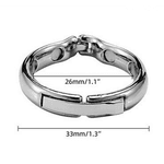 Anel Peniano de Aço Inoxidável com fecho - 2,6 cm