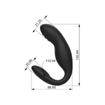 Vibrador de Casal 10 Modos de Vibração c/ Controle – Hippocampus 