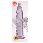 Dildo Prótese Pênis Realístico Jelly transparente com Ventosa 13 X 2,5Cm 