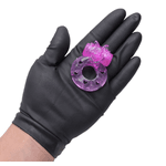 Anel Peniano com vibrador de gatinho gatinho - a bateria - Cores Rosa ou Roxo