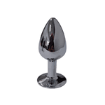 Plug de metal com pedra Vermelha - Tamanho M