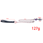 Plug anal em aço com sino e corrente - Tamanho P - Roxo