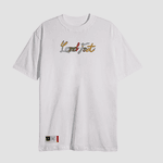 Camiseta Estampada Landfeet Tema Cadarços Branca