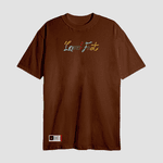 Camiseta Estampada Landfeet Tema Cadarços Marrom