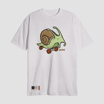 Camiseta Estampada Landfeet Tema Caramujo Fun Off White