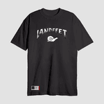 Camiseta Estampada Landfeet Preto Tema Rabisco