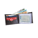 Carteira de couro 100% bovino porta cartões com ziper para notas e moedas