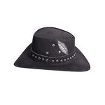 CHAPÉU DE COURO ORIGINAL MODELO PENA JOGOS GAMES