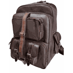 Mochila de Couro Legitimo tracker Café.