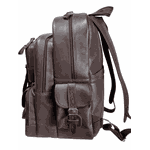Mochila de Couro Legitimo tracker Café.