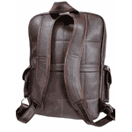 Mochila de Couro Legitimo tracker Café.