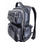 Mochila em Couro modelo Racer - Preta Reforçada