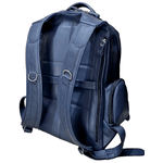 Mochila Racer em Couro Reforçado cor Azul marinho