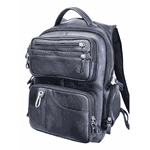 Mochila em Couro modelo Racer - Preta Reforçada