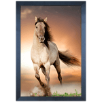 Cavalo 03 - Quadro com Moldura - Preto, Marrom, Rústica ou Branco