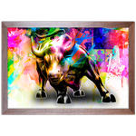 Art Street 01 - Quadro com Moldura - Preto, Marrom, Rústica ou Branco