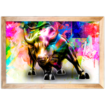 Art Street 01 - Quadro com Moldura - Preto, Marrom, Rústica ou Branco