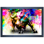 Art Street 01 - Quadro com Moldura - Preto, Marrom, Rústica ou Branco