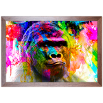 Art Street 02 - Quadro com Moldura - Preto, Marrom, Rústica ou Branco