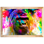 Art Street 02 - Quadro com Moldura - Preto, Marrom, Rústica ou Branco