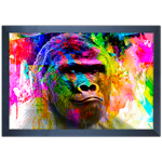 Art Street 02 - Quadro com Moldura - Preto, Marrom, Rústica ou Branco