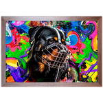 Art Street 04 - Quadro com Moldura - Preto, Marrom, Rústica ou Branco